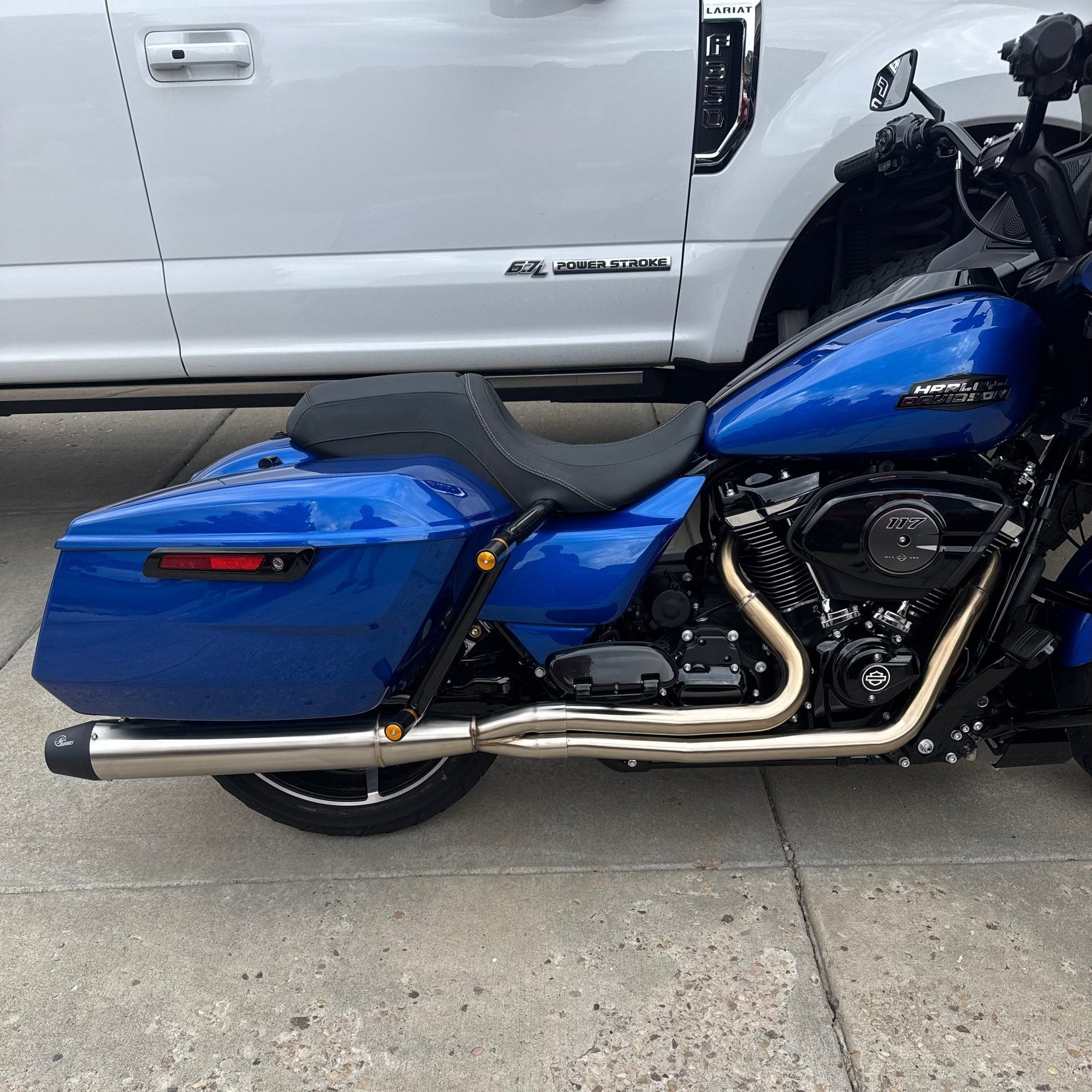 Harley Davidson Full Length 2-1 Touring Bagger Exhaust 2017+ M8