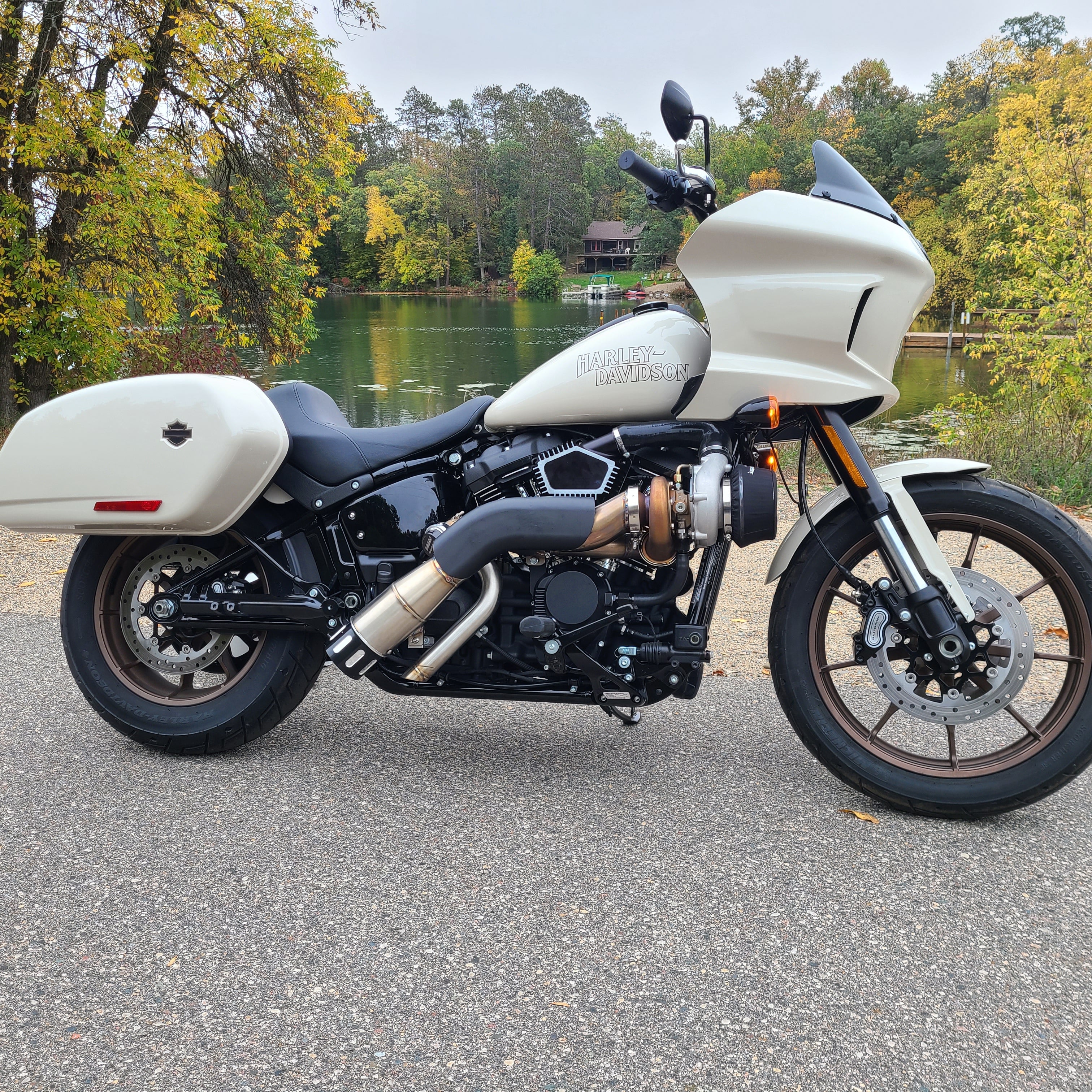 Harley Davidson M8 Turbo Kit Low Rider S ST 2018-2023 – Silber