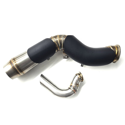 Harley M8 Touring Turbo Kit Pie Cut Exhaust Pipe - Upgrade Only