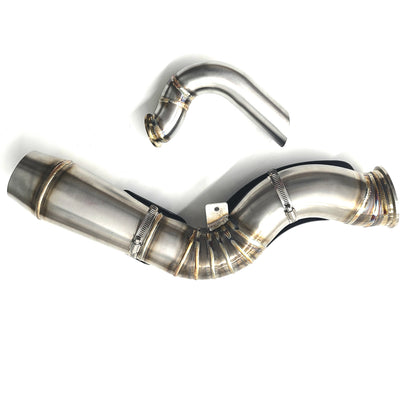 Harley M8 Touring Turbo Kit Pie Cut Exhaust Pipe - Upgrade Only