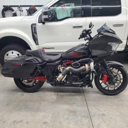 Harley M8 Touring Turbo Kit Pie Cut Exhaust Pipe - Upgrade Only