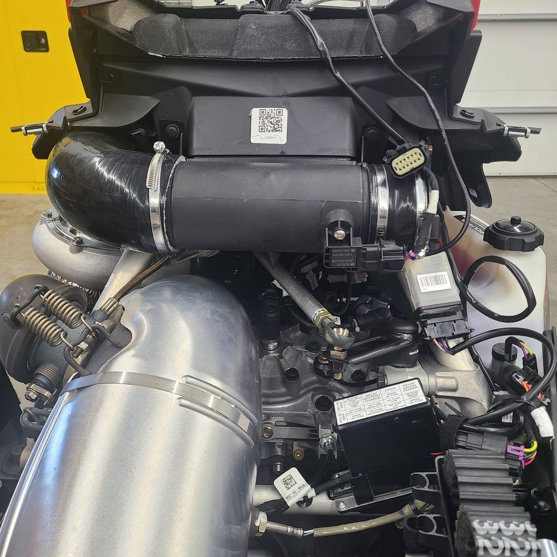 Polaris Patriot 850 Boost High Flow Air Intake Plenum w/ Anti Bog Valv ...