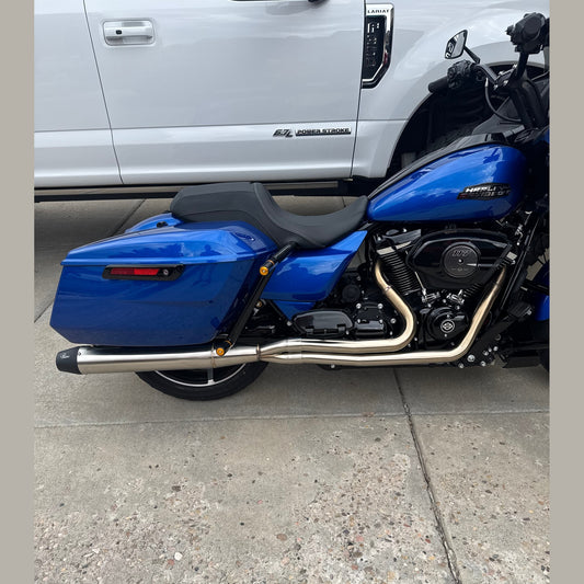 Harley Davidson Full Length 2-1 Touring Bagger Exhaust 2017+ M8 107 114 117