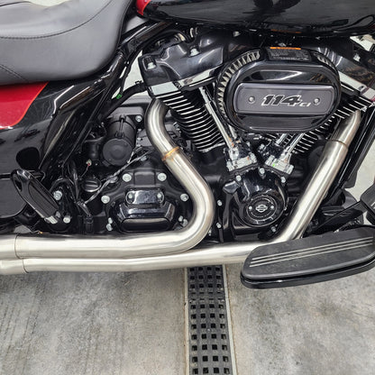 Harley Davidson Full Length 2-1 Touring Bagger Exhaust 2017+ M8 107 114 117